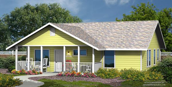 PMHI Newport home design with cement lap siding exterior