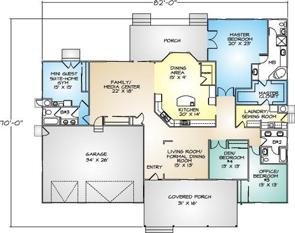 PMHI Napa home floor plan with open space, huge master suite and 3 car garage